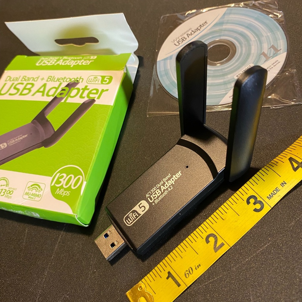 Wi-Fi Bluetooth Adapter 1300 MBPS